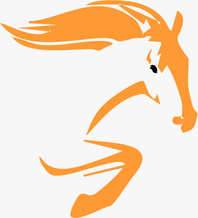 EliteCrew Consulting logo — orange horse